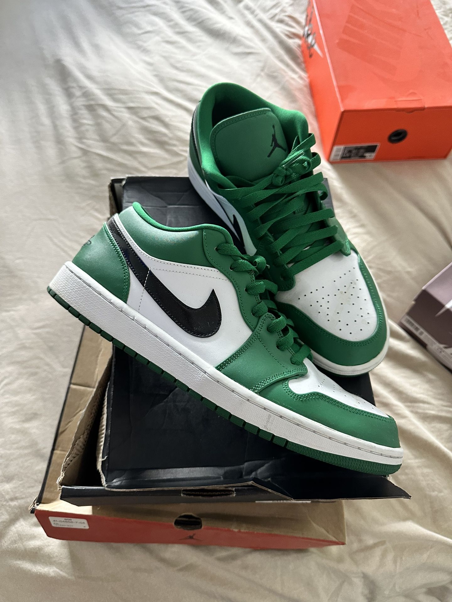 Pine Green Jordan 1 Low Size 13
