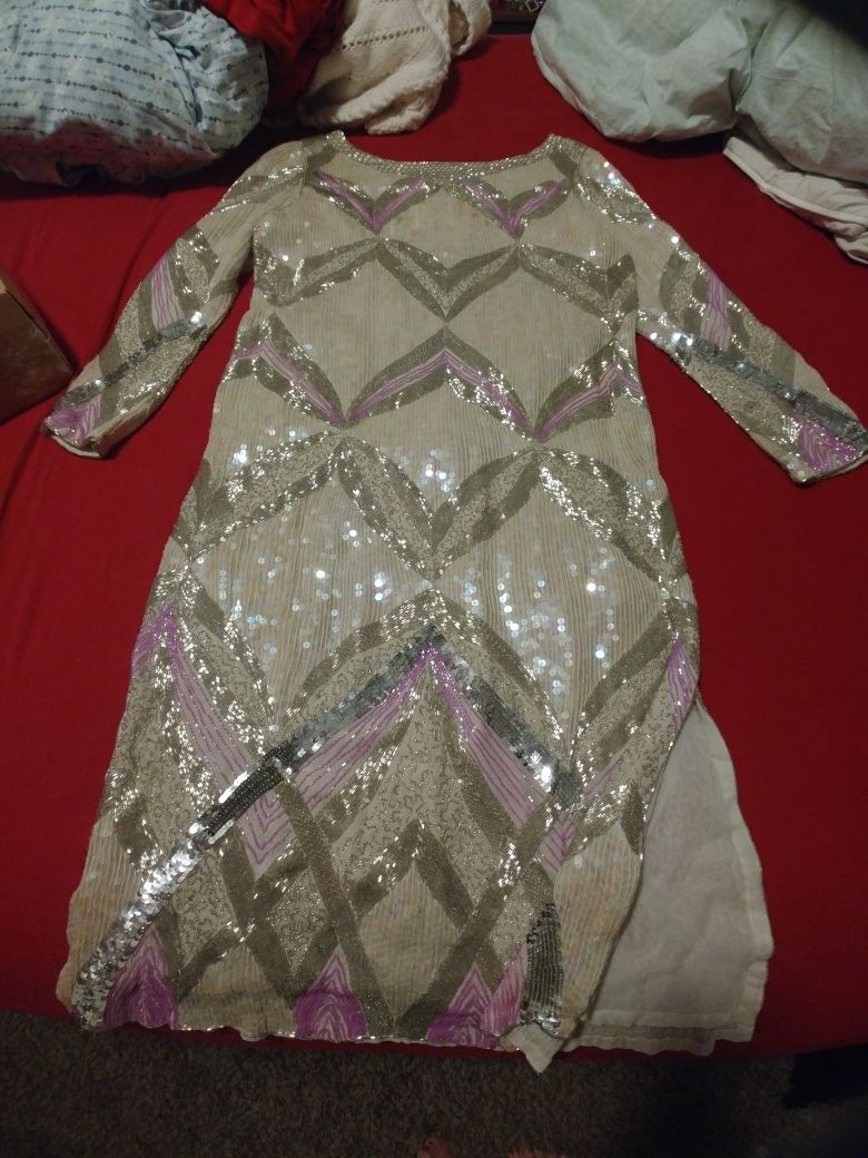 Stunning heavily beaded judith ann creations dress