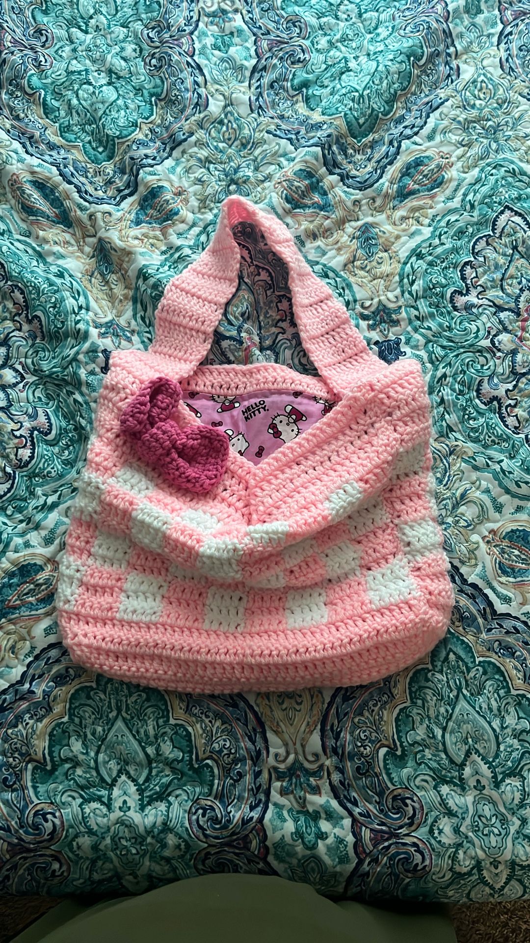 Hello Kitty Crochet Bag