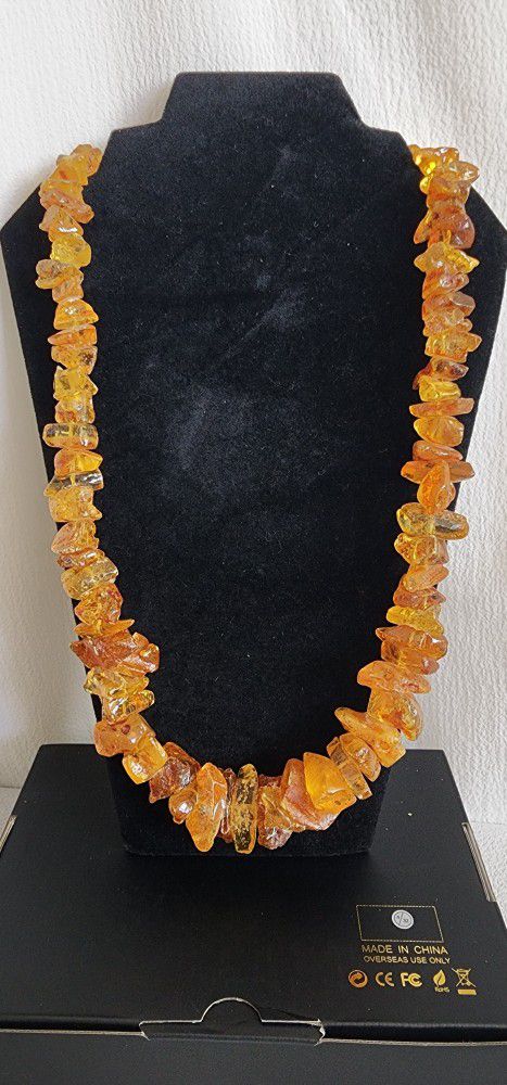 very elegant amber necklace