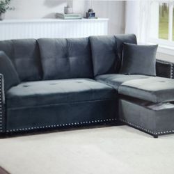 Reversible Convertible Sectional Sofa With Storage 