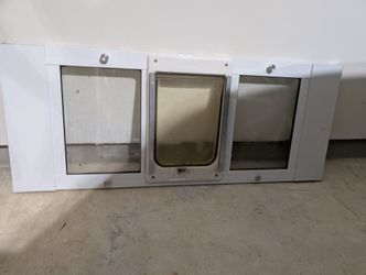 Aluminum Sash Window Pet Door