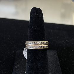 14k Gold Wedding Band Diamond Ring 