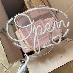 Open Neon sign