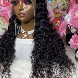 28” 13x4 180% Deep Wave Knot Bleaching And Plucked 😍