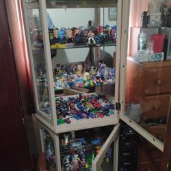 I Got A Cabinet Full Of Walt Disney Cartoon Characters Action Figures McDonald's Action Figures Hot Wheels