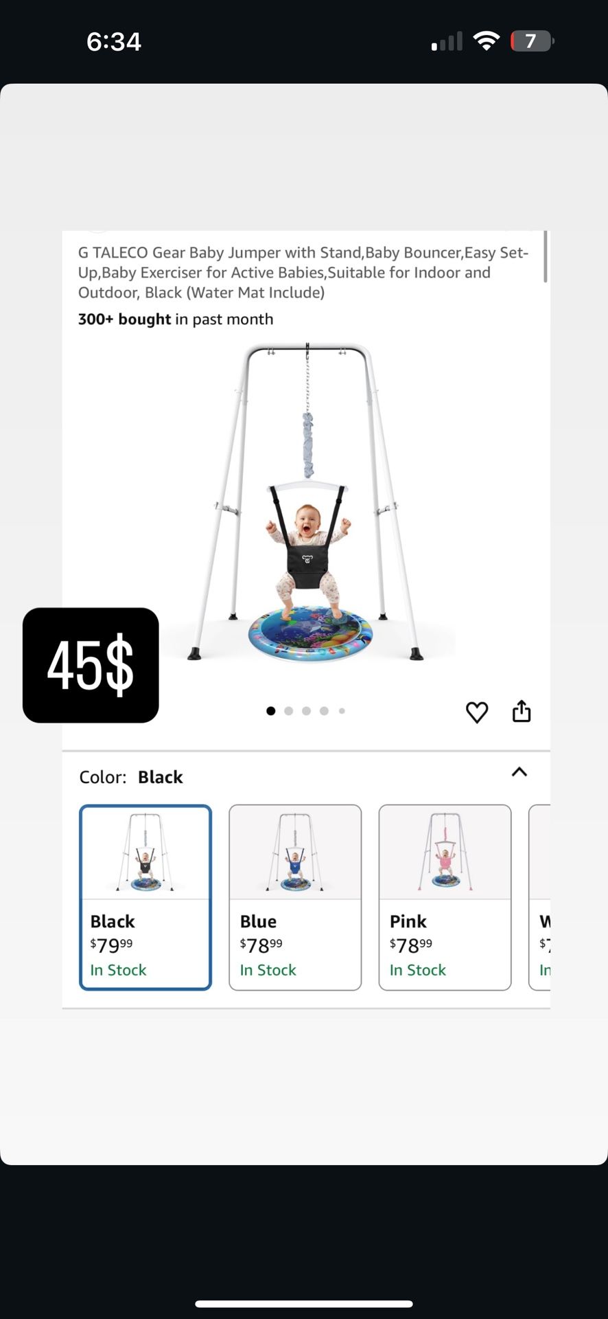 G TALECO Gear Baby Jumper with Stand