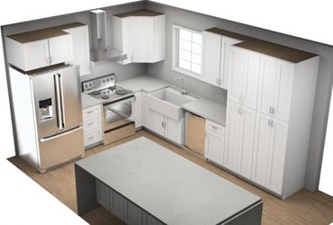 New Dove White Shaker Kitchen Cabinets In Stock 