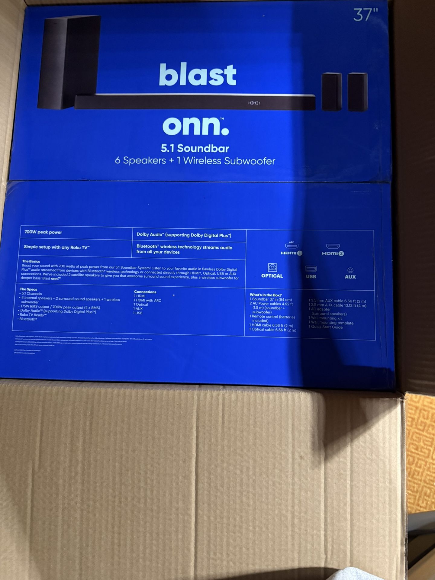 ONN Blast 5.1 Soundbar