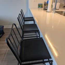 Three CB2 Counter Stools - Perfect Condition 