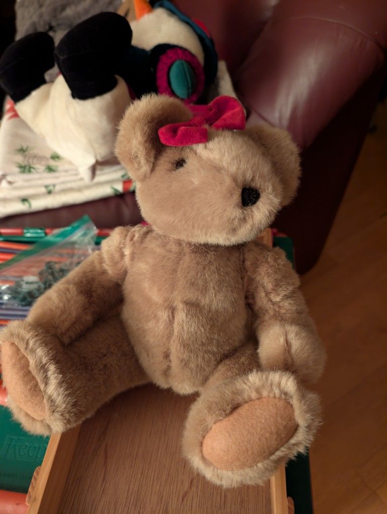 Bear With A Bow. Gift Appropriate 