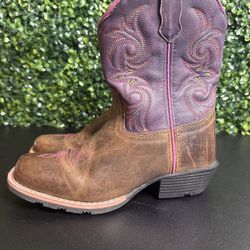 Dan Post size 3 youth D Majesty Leather Square Toe Boots DPC2947