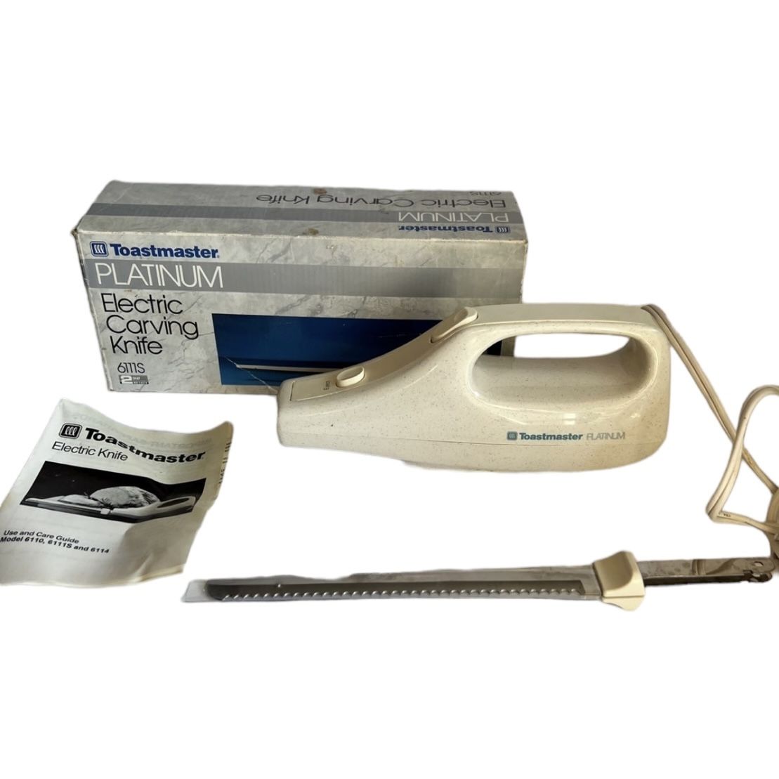 Toastmaster Platinum 6111S Electric Carving Knife Stainless Steel Blades