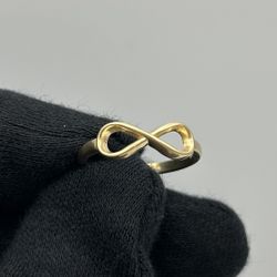 Solid 14K Gold Infinity Ring – 2.14 g – Size 6