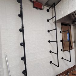 Industrial Pipe Shelving 
