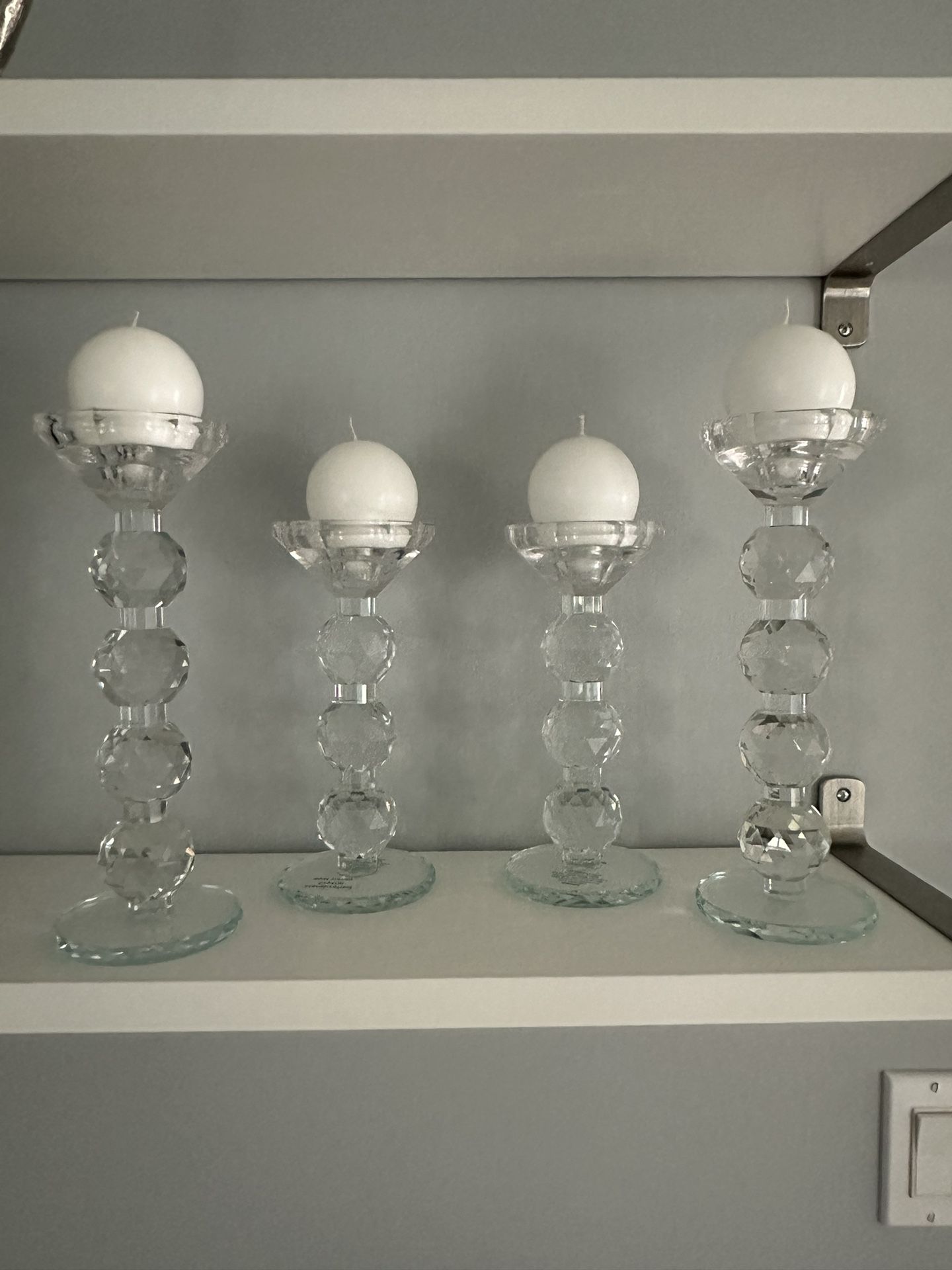 4 Glass Candle Holder 