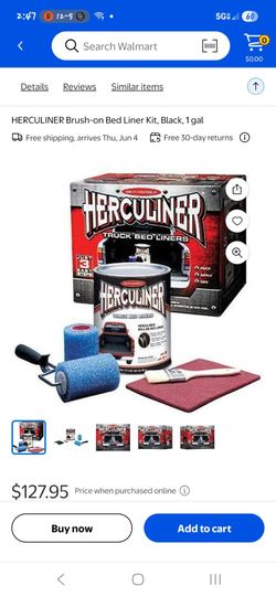 Herculiner HCL1B8 brush-on truck bed liner kit