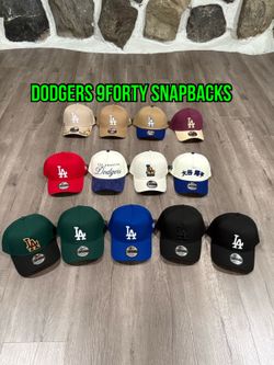 MLB new era Los Angeles dodgers multiple color ways to choose from patch non patch 9forty a frame SnapBack hats