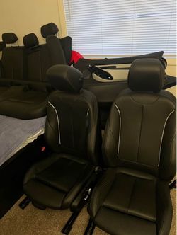 2012-2018 OEM BMW F30 320i 328i 330i 335i 340i MSPORT BLACK FRONT/REAR SEATS