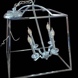 Modern Chrome Pendant Light – Athena Model – Elegant Design..like brand new.