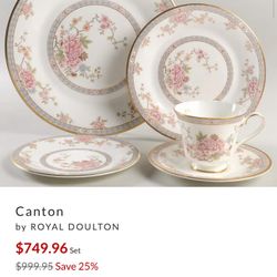Canton by Royal Dulton Dinner Set 
