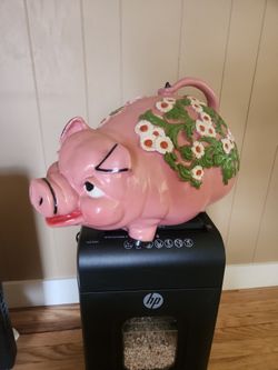 Vintage Gigantic Plastic Piggy Bank