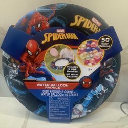 Spider Man Water Balloons & Paddle Game NEW 