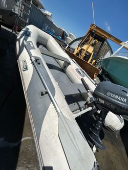 Achillies Inflatable Dingy with Yamaha Outboard