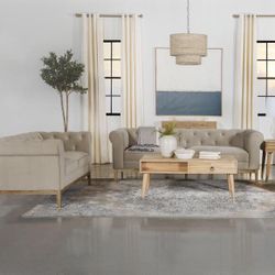 2-PCS Sofa And Love Seat Set In Offer 🔥🔥🔥 