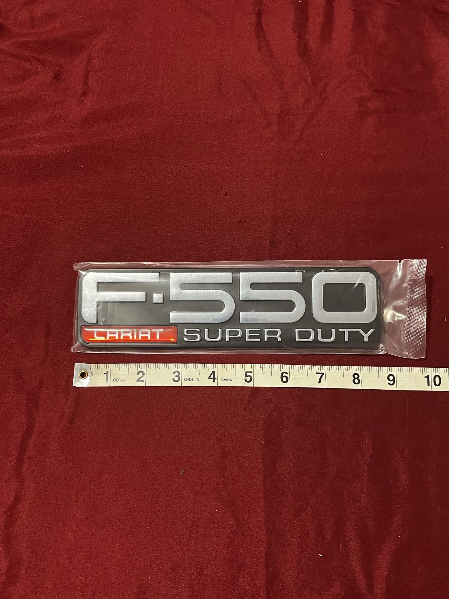 FORD F-550 LARIAT SUPER DUTY SIDE EMBLEM LOGO, New