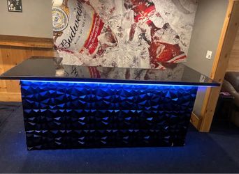 Custom U-Shaped Home Bar