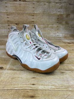 Nike Air Foamposite Pro White Gum “Gucci” Sz 10.5 Mens - 624041-102 Missing Lace