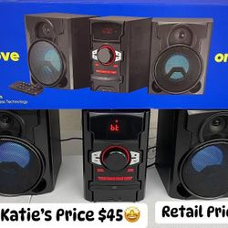 🎶 onn. 100W CD Stereo with USB & Bluetooth Connectivity 🎉 ✨ New, Open Box! ✨