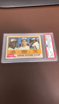1981 Topps Expos Future Stars Raines RC PSA 8