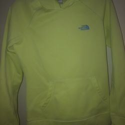 Flourent Green Color North Face Sweat Jacket