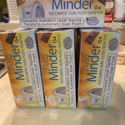 Lot of (10) Auto Dual Flush Adapters Flush Minders / PRICE IS FOR ALL U SEE !   New / Sealed 