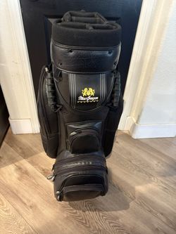 Classic Vintage Leather MacGregor Tourney Golf Cart Bag 