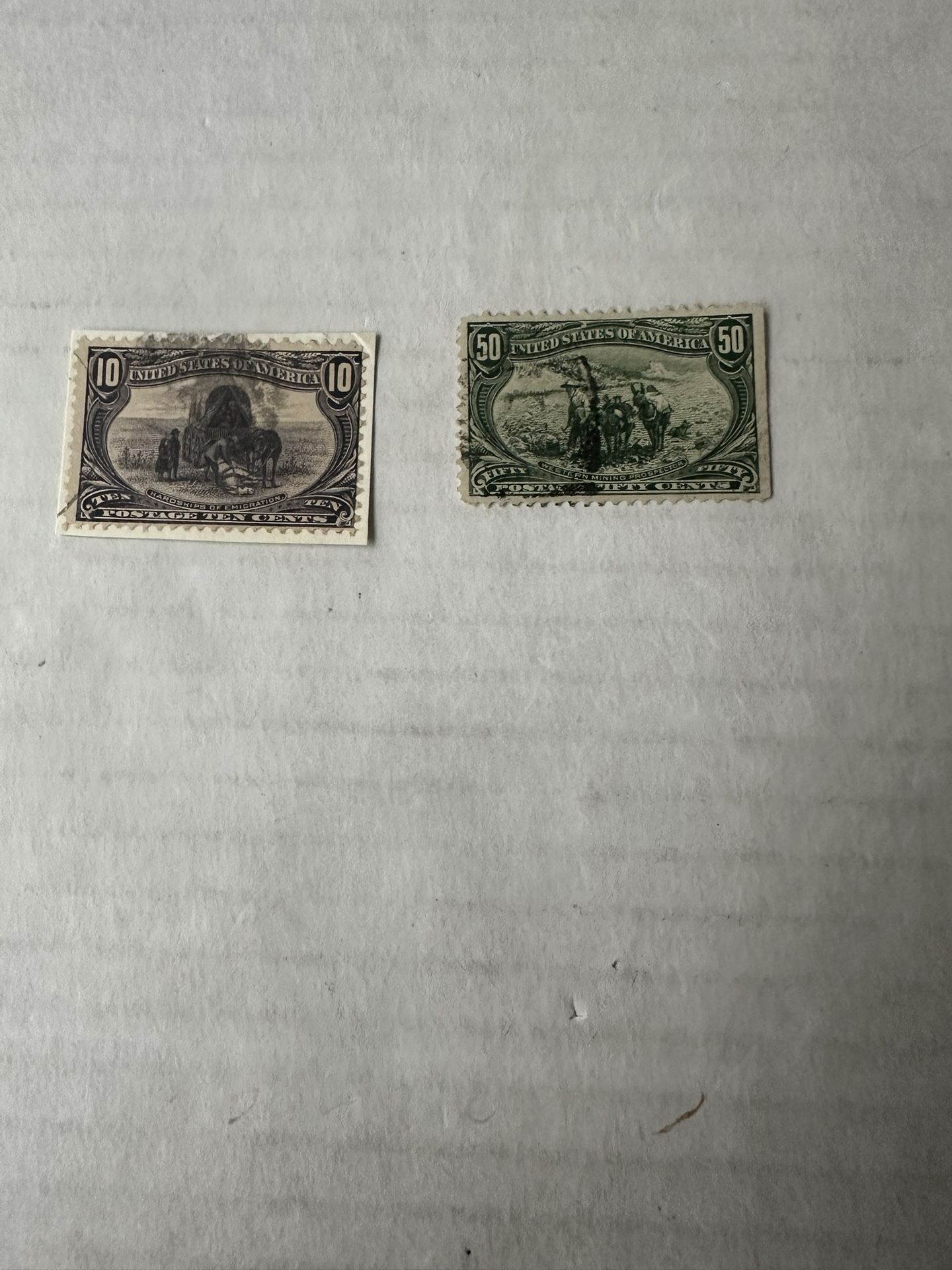 United States 290&291 Stamps Used 