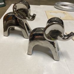 Silver Elephant Decor