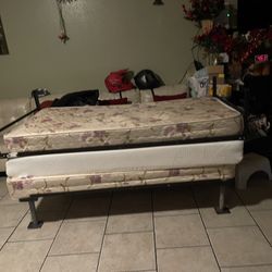 twin bed frames and  mattress 