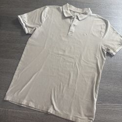 Hollister Men’s Polo Shirt Advanced Stretch Size M Medium Short Sleeve Cotton