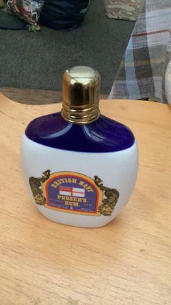 British Navy Pusser's Ceramic Bottle