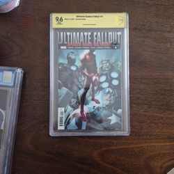 Ultimate Fallout #4 Fascimile Edition CBCS 9.6 Verified Signature Signed By Mark Bagley 
