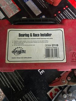 Bearing and Race installer