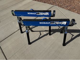 2 Kobalt 42 Inchs Steel Saw Horse 1300-lb Capacity