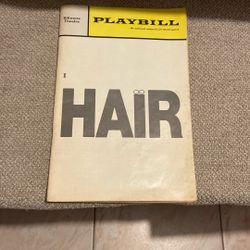 Vintage Hair Playbill April 1968 Original Cast