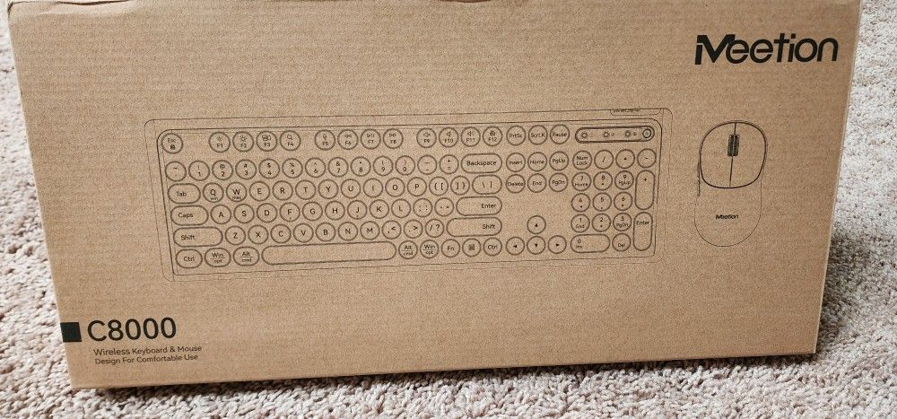 Meetion Retro Keyboard & Mouse