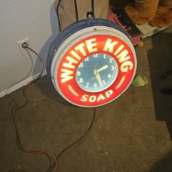 1940's White King Soap Clock