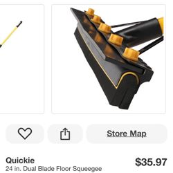 Quickie 24 in. Dual Blade Floor Squeegee
