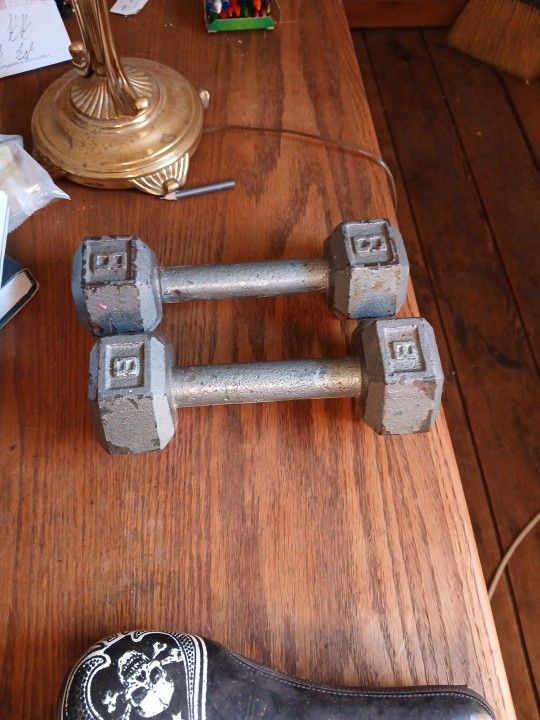 Dumbbells and Bike Seat